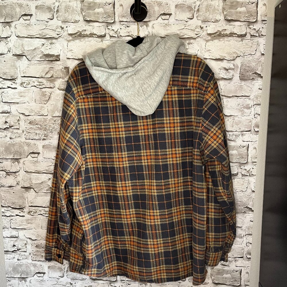 Wrangler Button-Up Flannel Hoodie - Picture 5 of 5